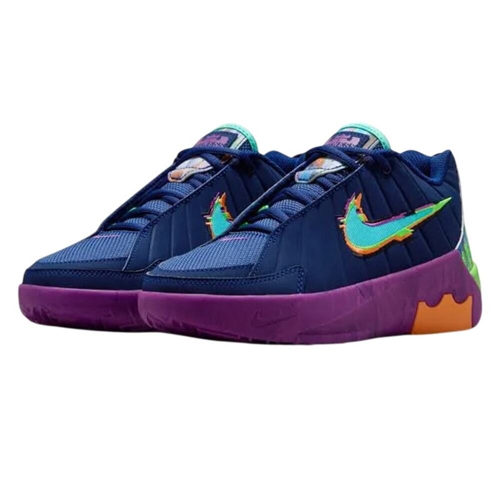 NIKE Kids Lebron Witness lx Kc Sneakers US 7 Youth EU 40 Blue Muulticolor NIB